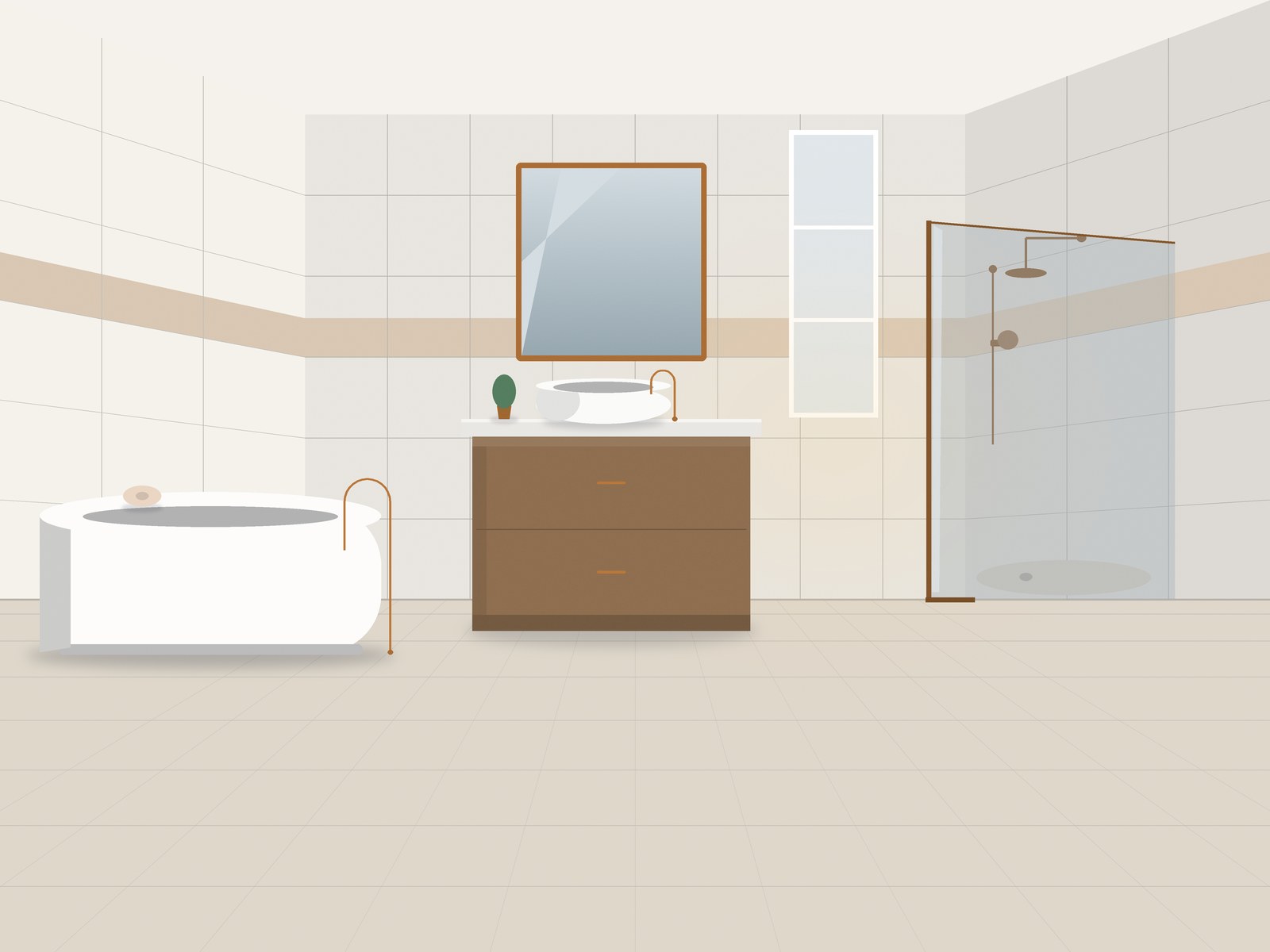 Interieurfoto van een badkamer